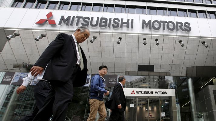 Frá höfuðstöðvum Mitsubishi í Japan.