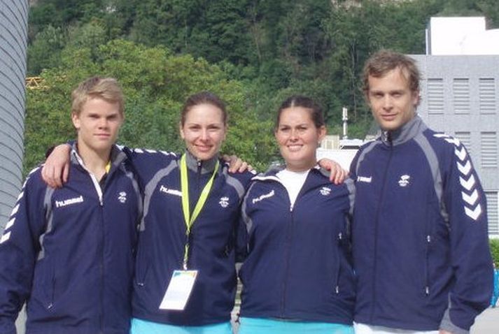 Frá vinstri: Birkir Gunnarsson, Íris Staub, Sandra Dís Kristjánsdóttir og Arnar Sigurðsson.