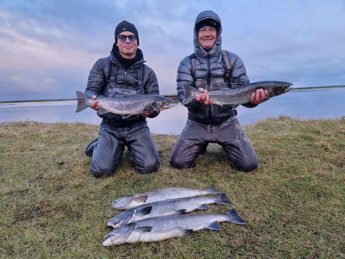 Það var flott veiði í Ytri Rangá á föstudag og laugardag