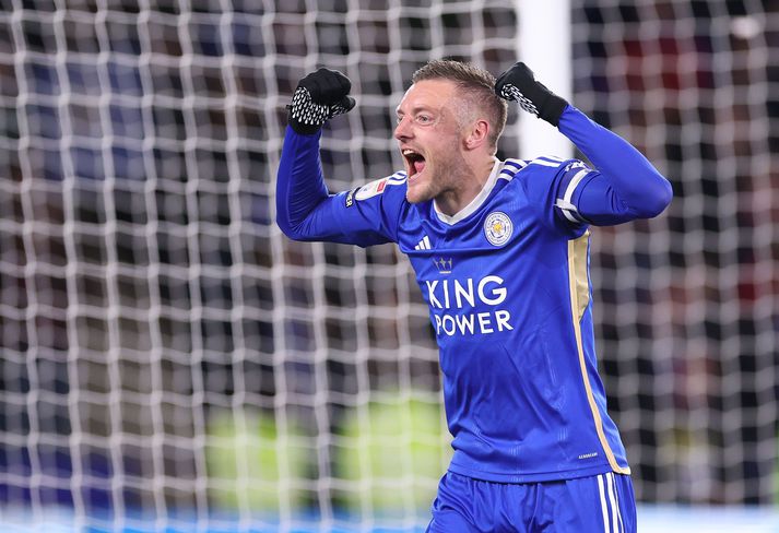 Jamie Vardy og félagar í Leicester City þurfa ekki að hafa áhyggjur af því að missa stig.