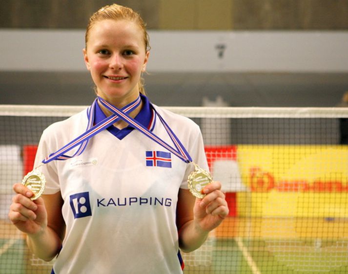 Ragna Ingólfsdóttir badmintonkappi.