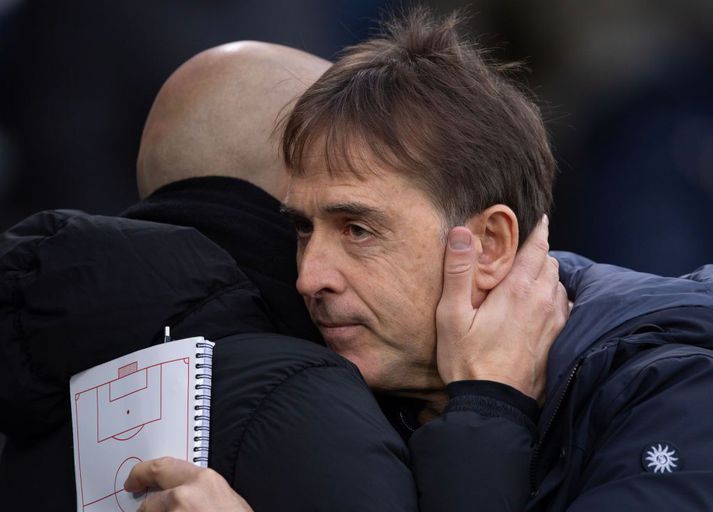 Julen Lopetegui hefur verið rekinn úr starfi hjá West Ham en lokaleikur liðsins undir hans stjórn var 4-1 tap gegn Manchester City um helgina.