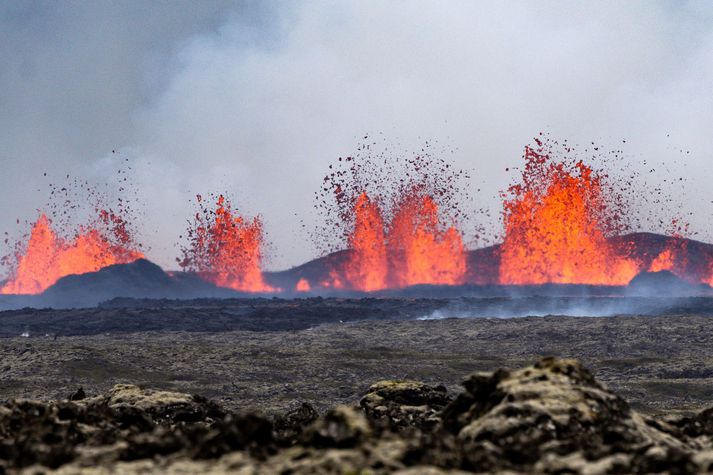 Eldgos hafa verið tíð í grennd við Grindavík undanfarin ár. Gosið sem stendur yfir hófst fimmtudaginn 22. ágúst.