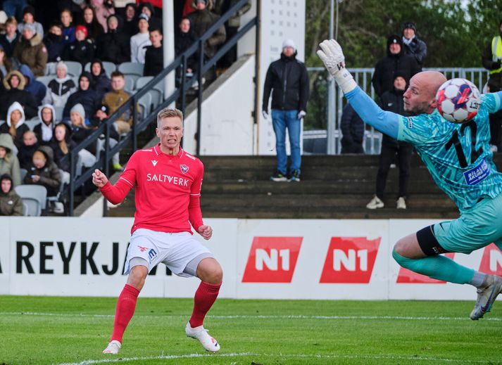 Patrick Pedersen skoraði annað mark Vals.