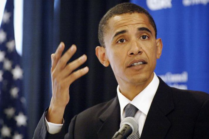 Barack Obama fer fyrr frá Írlandi vegna eldgossins. Mynd/ AFP.