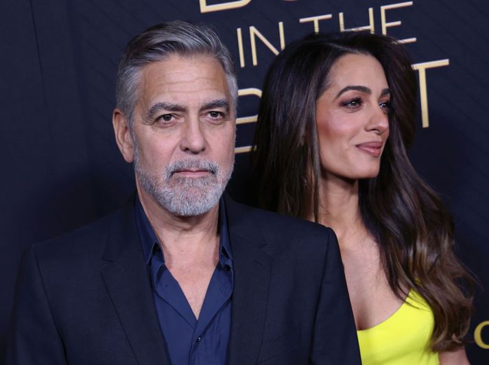George og Amal Clooney saman á góðri stundu. 