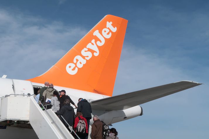 Starfsmaðurinn var ekki á vegum Easy Jet.