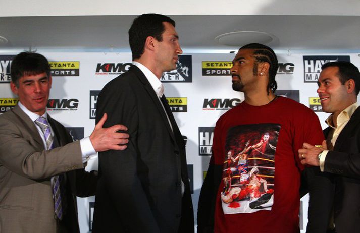 Klitschko og Haye.