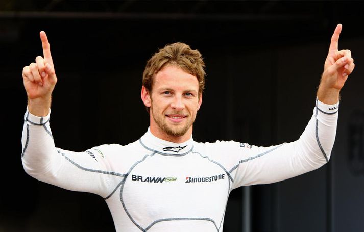 Jenson Button verður fullur sjálfstrausts á Silverstone.