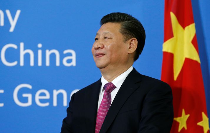 Evrópusambandið gagnrýnir Kínverja harðlega. Á myndinni er Xi Jinping, forseti Kína.