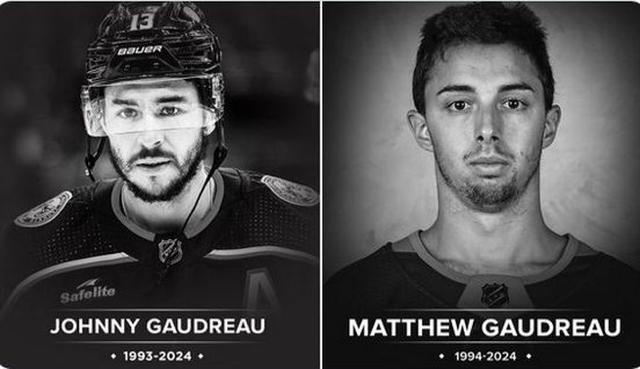 Bræðurnir Johnny Gaudreau og Matthew Gaudreau létust báðir.