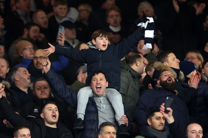 Stuðningsmenn Millwall eru þekktir fyrir að láta vel í sér heyra og gerðu það sannarlega á Elland Road í dag.