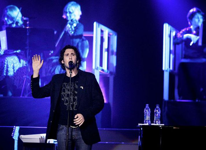 Josh Groban stóð sig vel á tónleikunum og söng öll sín þekktustu lög. 