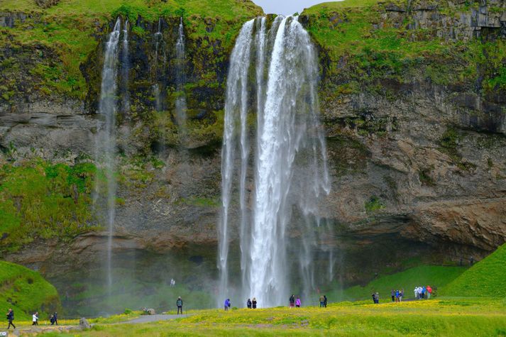 Maður féll af steini við Seljalandsfoss. Myndin er úr safni.