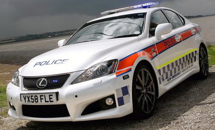 Lexus IS-F bíll lögreglunnar í Humberside.