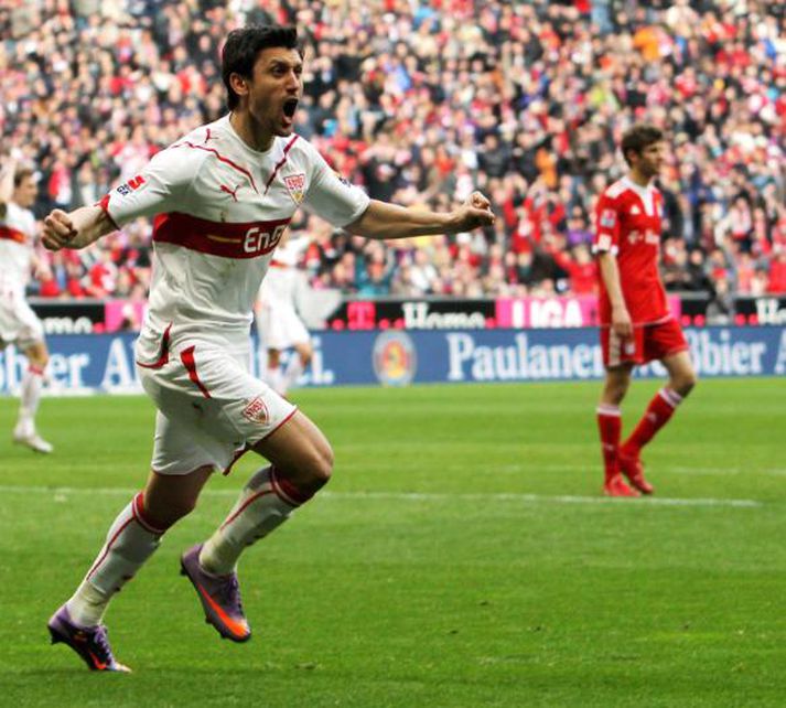 Stuttgart vann FC Bayern í dag.