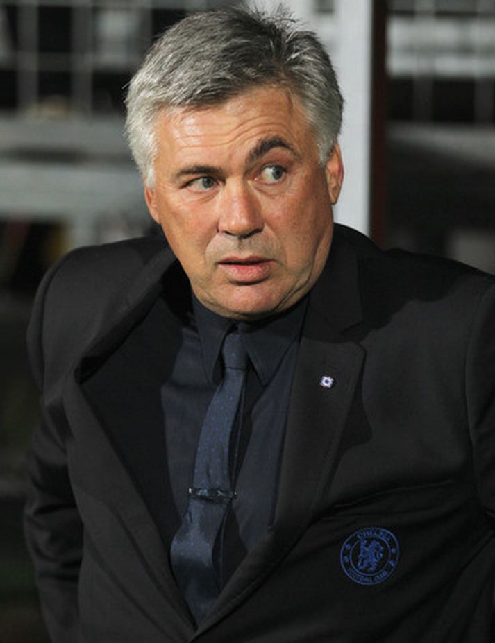 Carlo Ancelotti á hliðarlínunni í kvöld.