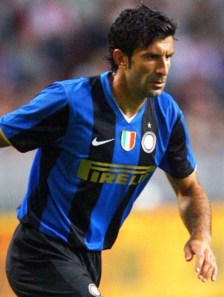 Luis Figo skoraði fyrir Inter