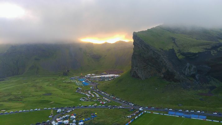 Það hefur verið ansi blautt í dalnum.