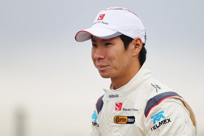 Japanski ökumaðurinn Kamui Kobayshi ekur með Sauber.