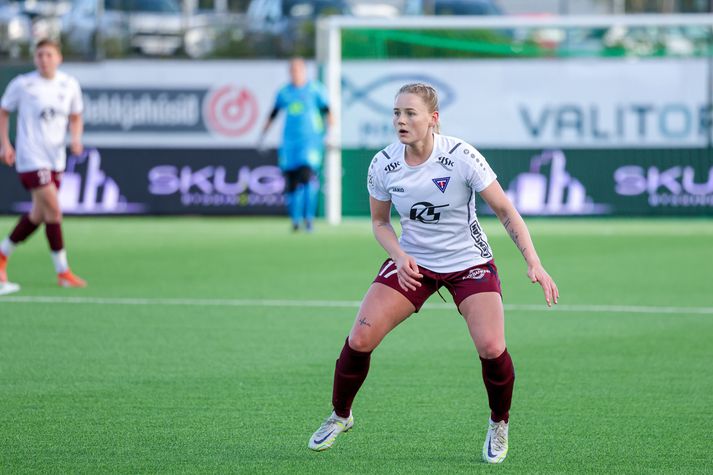 Hugrún Pálsdóttir skoraði annað mark Tindastóls.