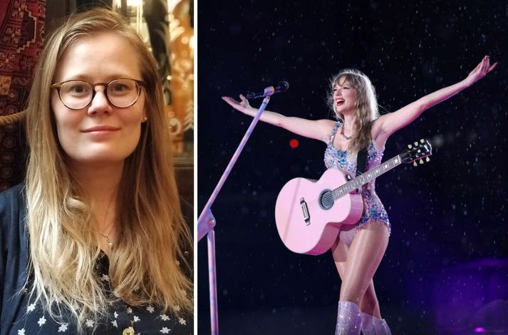 Ásta Guðrún Helgadóttir í Vín ásamt fjölskyldu sinni en þau ætluðu tónleika Taylor Swift á morgun.