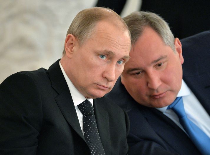 Vladimir Putin og Dmitry Rogozin.