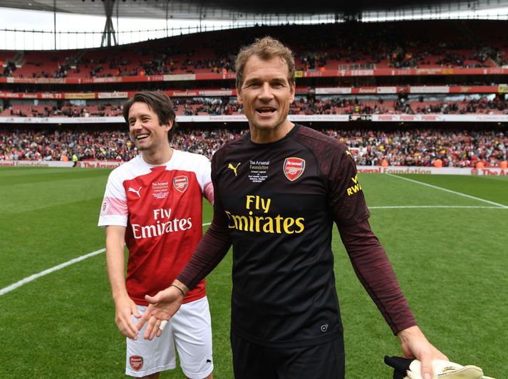 Jens Lehmann lék um árabil með Arsenal og hefur tekið þátt í góðgerðaleikjum félagsins eftir að hanskarnir fóru í hilluna.