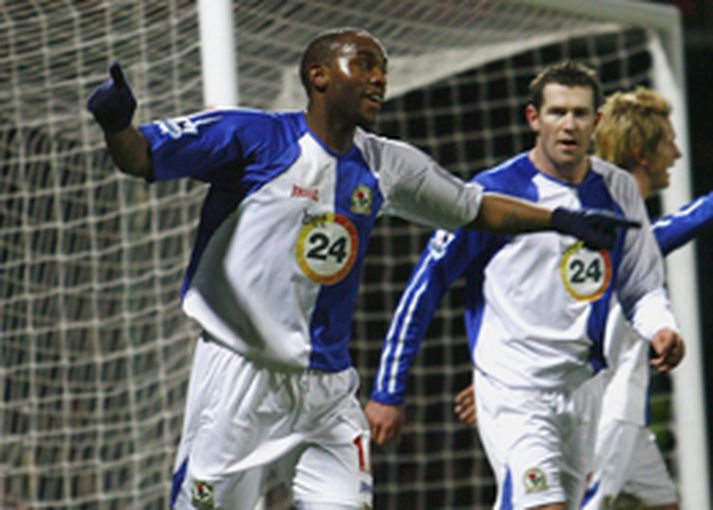 Benni McCarthy skoraði síðara mark Blackburn á 37. mínútu.