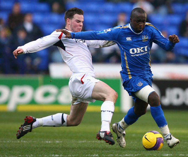 Lassana Diarra í leik með Portsmouth.