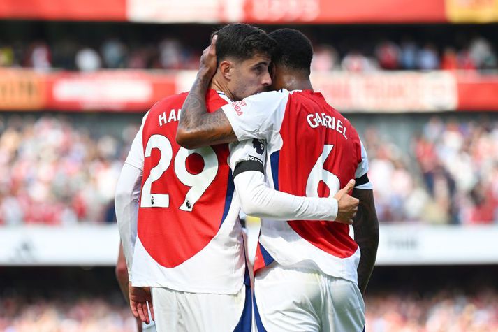 Gabriel var ánægður með Kai Havertz sem skoraði fyrsta mark Arsenal á tímabilinu.