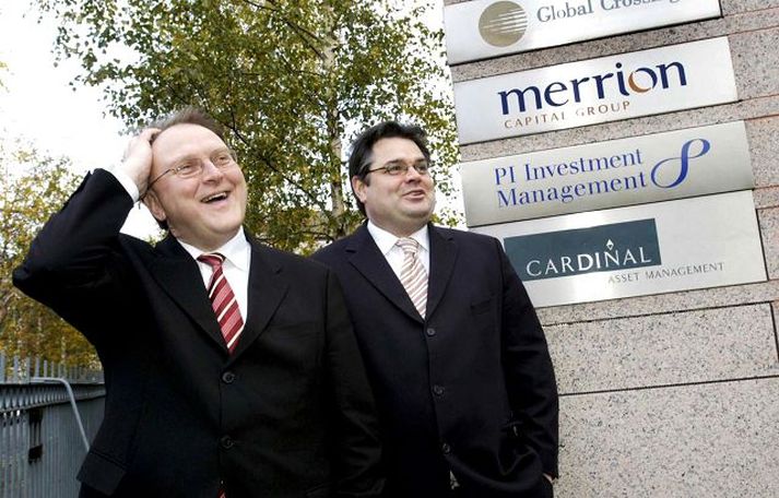 Halldór J. Kristjánsson og Sigurjón Þ. Árnason, fyrrum bankastjórar Landsbankans, um það leyti sem Landsbankinn keypti Merrion árið 2005.