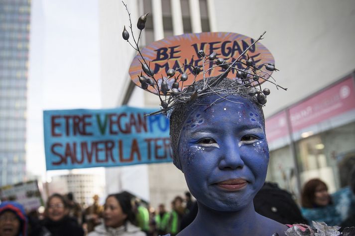 Veganismi hefur átt vaxandi vinsælda að fagna, ekki aðeins hjá dýravinum heldur einnig þeim sem vilja hjálpa til við að berjast gegn loftslagsbreytingum á jörðinni.