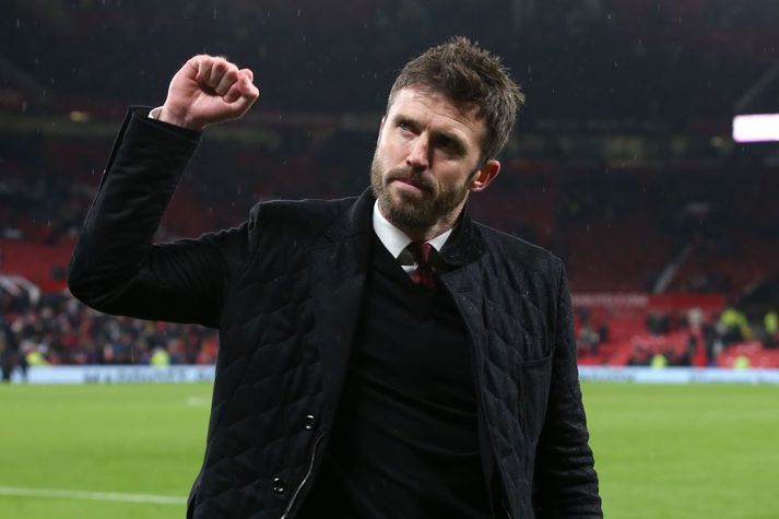 Michael Carrick fékk nasaþefinn af því að starfa sem knattspyrnustjóri hjá Manchester United.