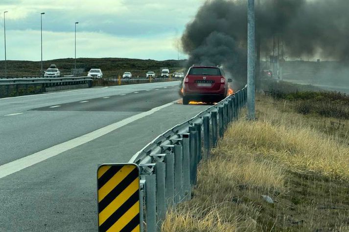 Bíllinn er af gerðinni Dacia Logan MCV.