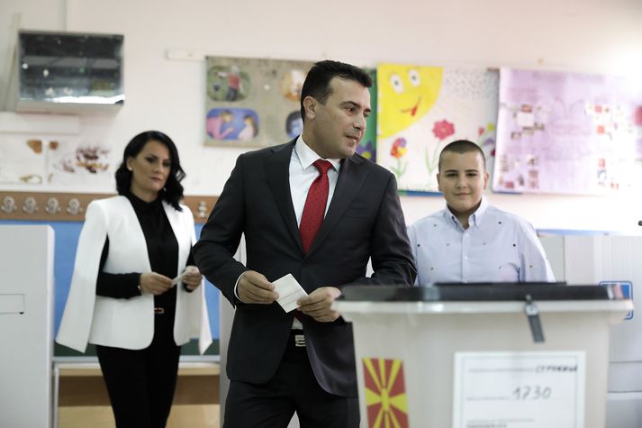 Zoran Zaev er forsætisráðherra Makedóníu.