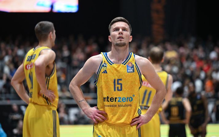 Martin Hermannsson var langmest áberandi í stigasöfnun Alba Berlin. 