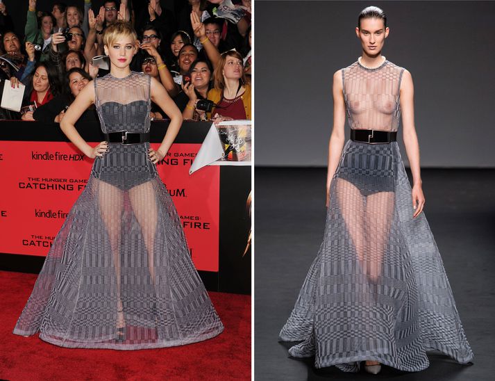 Jennifer Lawrence í Dior Haute Couture.