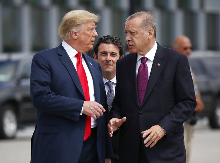 Trump og Erdogan ræða saman í júlí.
