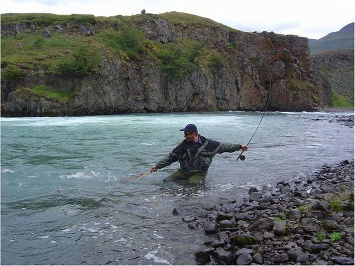 Algeng ársveiði í Hörgá er vel yfir 1.000 fiskar.