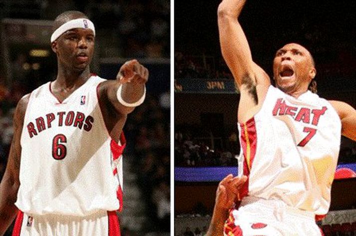 Jermaine O´Neal og Shawn Marion.