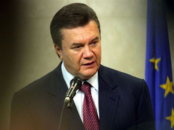 Viktor Yanukovych, forseti Úkraínu.