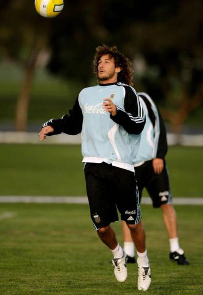 Coloccini á æfingu.