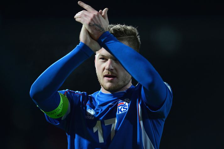 Aron Einar Gunnarsson, landsliðsfyrirliði.