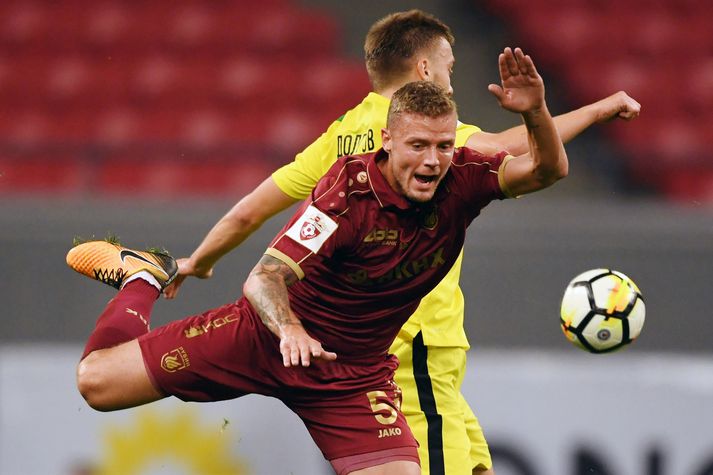 Ragnar Sigurðsson í leik með Rubin Kazan gegn Anzhi Makhachkala í rússnesku úrvalsdeildinni.