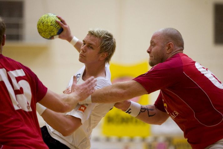 Aron Pálmarsson og Sigfús Sigurðsson í leik liðanna árið 2009.