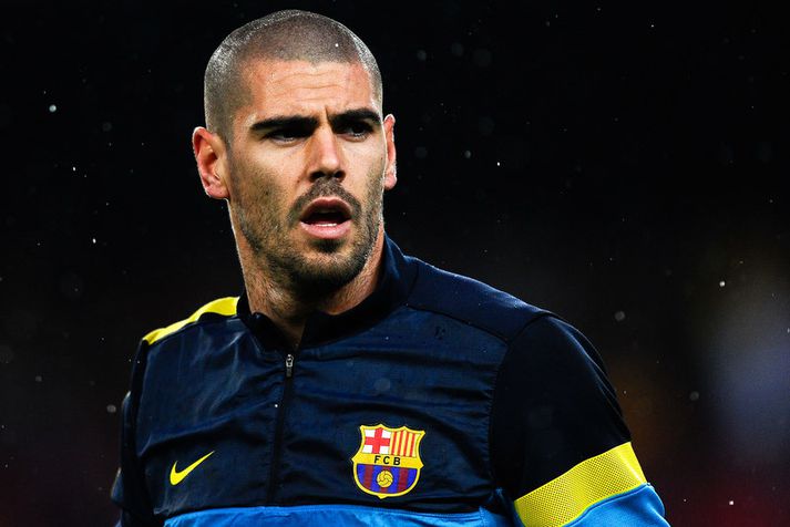 Victor Valdes í leik með Barcelona