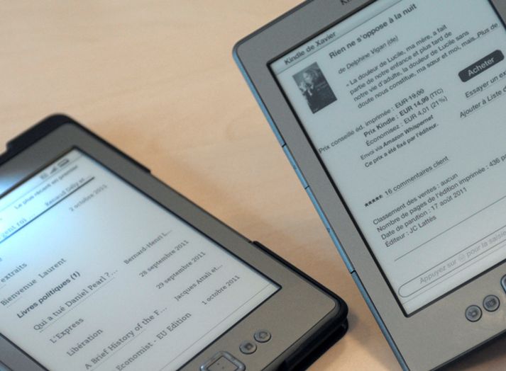 Þriðja kynslóð Kindle lesbrettisins. Fjórða kynslóðin er væntanleg seinna á þessu ári.