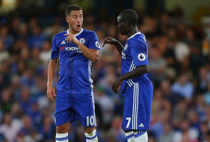 Hazard og Kanté hafa verið tveir af bestu leikmönnum Chelsea á tímabilinu.