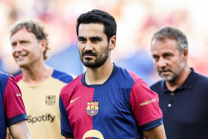 Það var stutt stopp hjá Ilkay Gundogan í Barcelona.